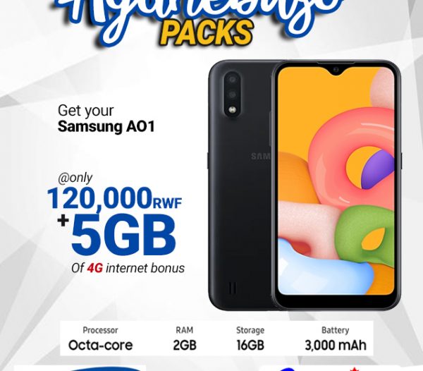 Buy Samsung A01 – GET a Bonus 5GB Agahebuzo Packs